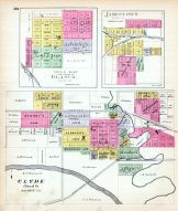 Dell Ray, Jamestown, Clyde, Kansas State Atlas 1887